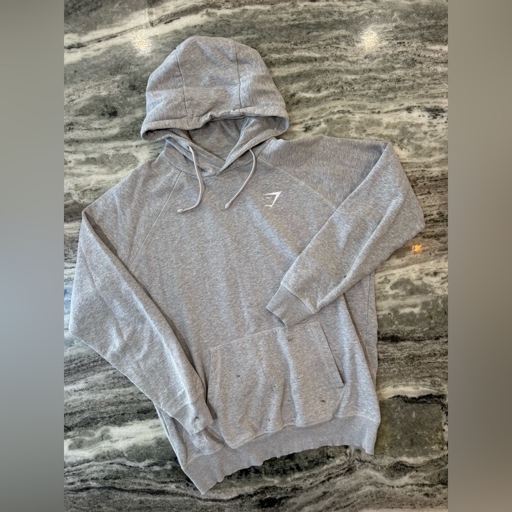 Gymshark Grey Hoodie Mens Medium - Picture 2 of 4